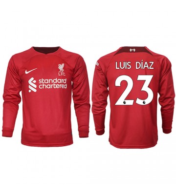 Liverpool Luis Diaz #23 Hjemmedrakt 2022-23 Langermet